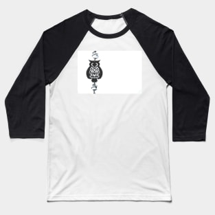 My Owl, nigth bird illustration, animal print Baseball T-Shirt